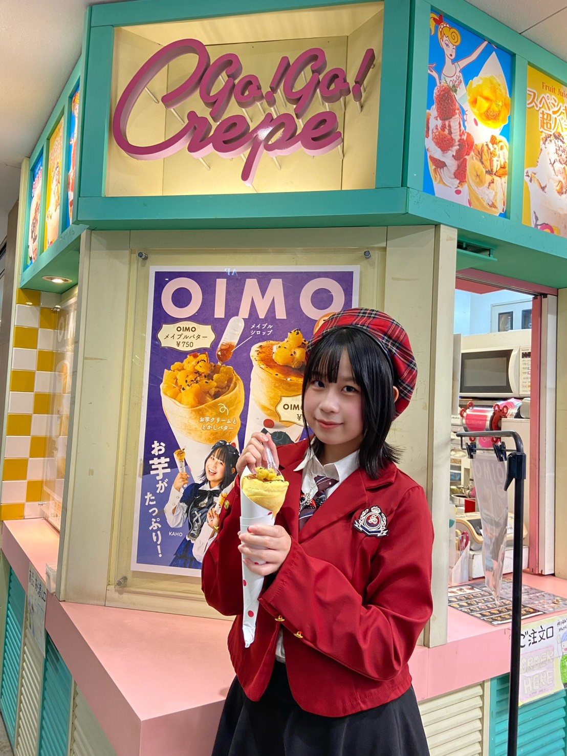 クレープ店の広告キャラクターに起用されました！ | Bluegreen